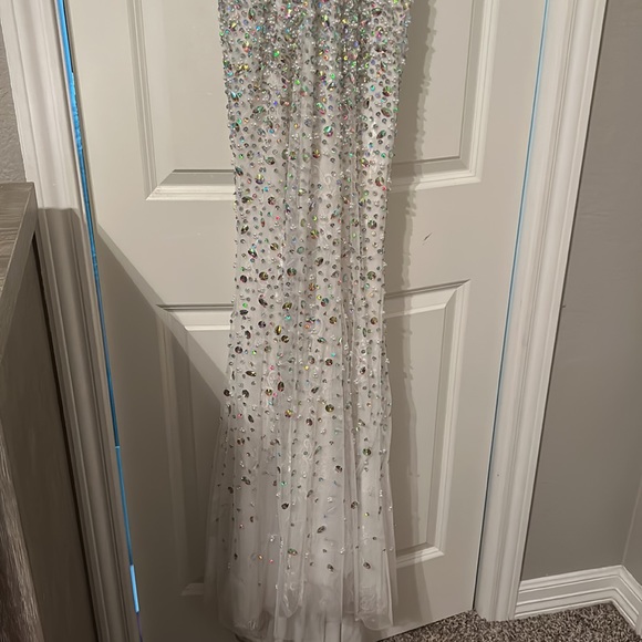 white rhinestone dress - Picture 3 of 8